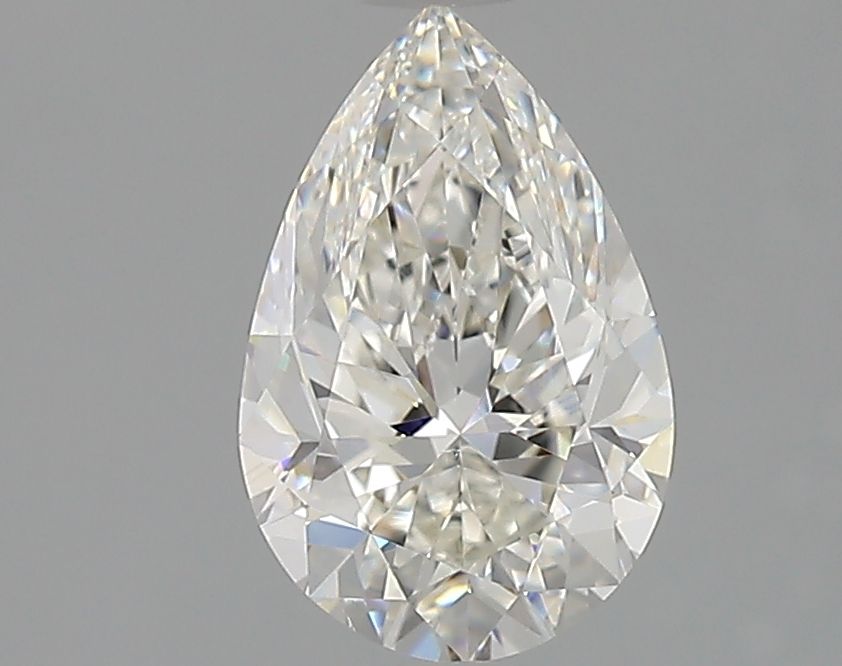 NATURAL DIAMOND - PEAR-CUT SOLITAIRE ENGAGEMENT RING