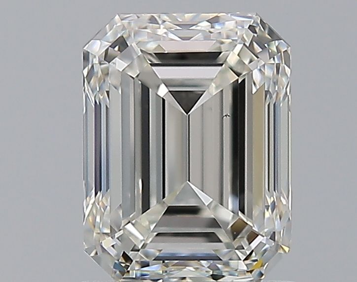 NATURAL DIAMOND - EMERALD-CUT HALO ENGAGEMENT RING WITH NO SIDE DIAMONDS