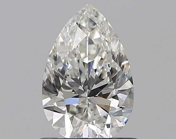 NATURAL DIAMOND - PEAR-CUT HALO ENGAGEMENT RING WITH NO SIDE DIAMONDS