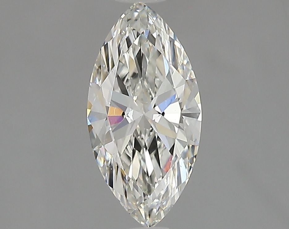 NATURAL DIAMOND - MARQUIS-CUT HALO ENGAGEMENT RING WITH PAVÉ SIDE DIAMONDS
