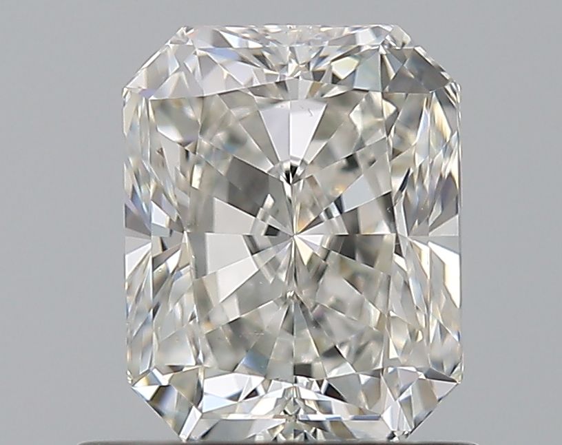 NATURAL DIAMOND - RADIANT-CUT HALO ENGAGEMENT RING WITH NO SIDE DIAMONDS