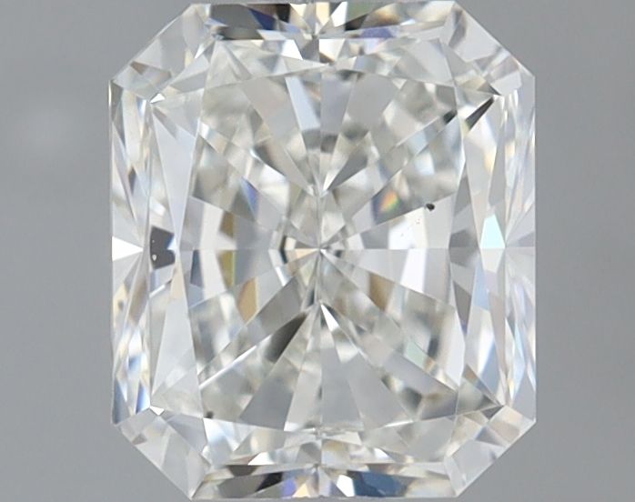 NATURAL DIAMOND - RADIANT-CUT HALO ENGAGEMENT RING WITH NO SIDE DIAMONDS