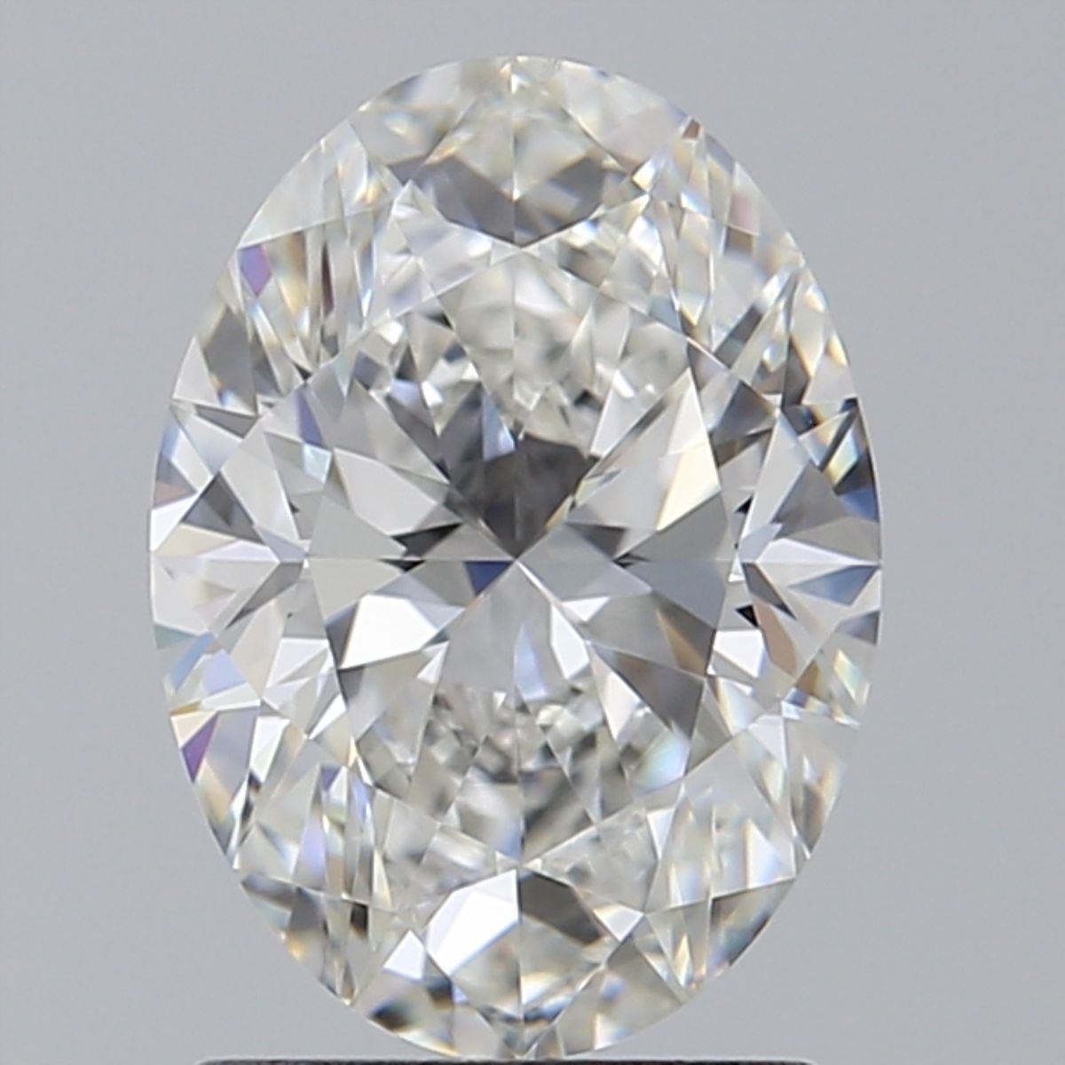 NATURAL DIAMOND - OVAL HALO ENGAGEMENT RING WITH NO SIDE DIAMONDS