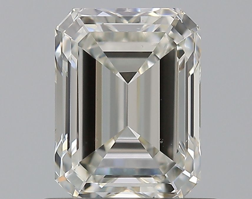 NATURAL DIAMOND - EMERALD-CUT HALO ENGAGEMENT RING WITH NO SIDE DIAMONDS