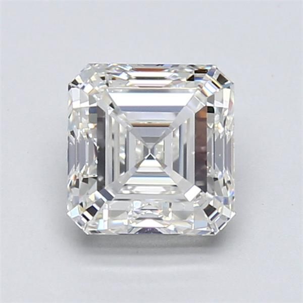 NATURAL DIAMOND - ASSCHER-CUT HALO ENGAGEMENT RING - NO SIDE DIAMONDS