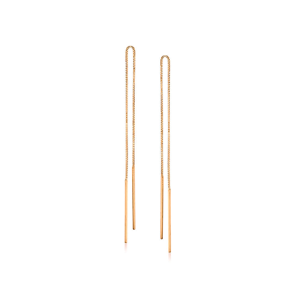 IE DOUBLE MINI BAR DANGLE EARRING