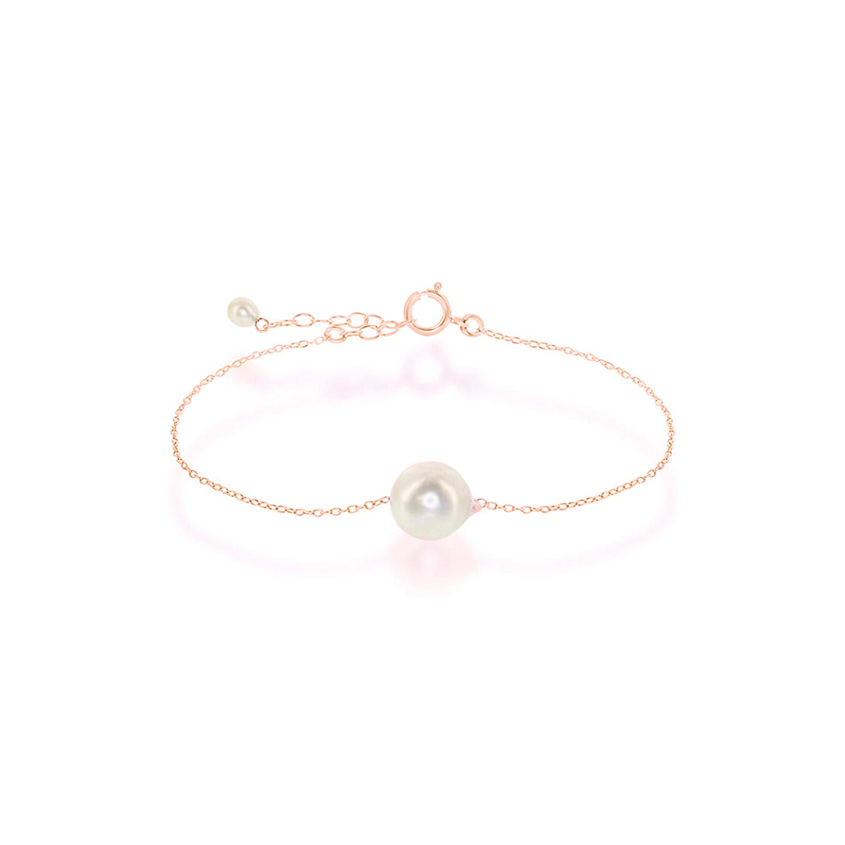 IE SINGLE PEARL CHARM BRACELET