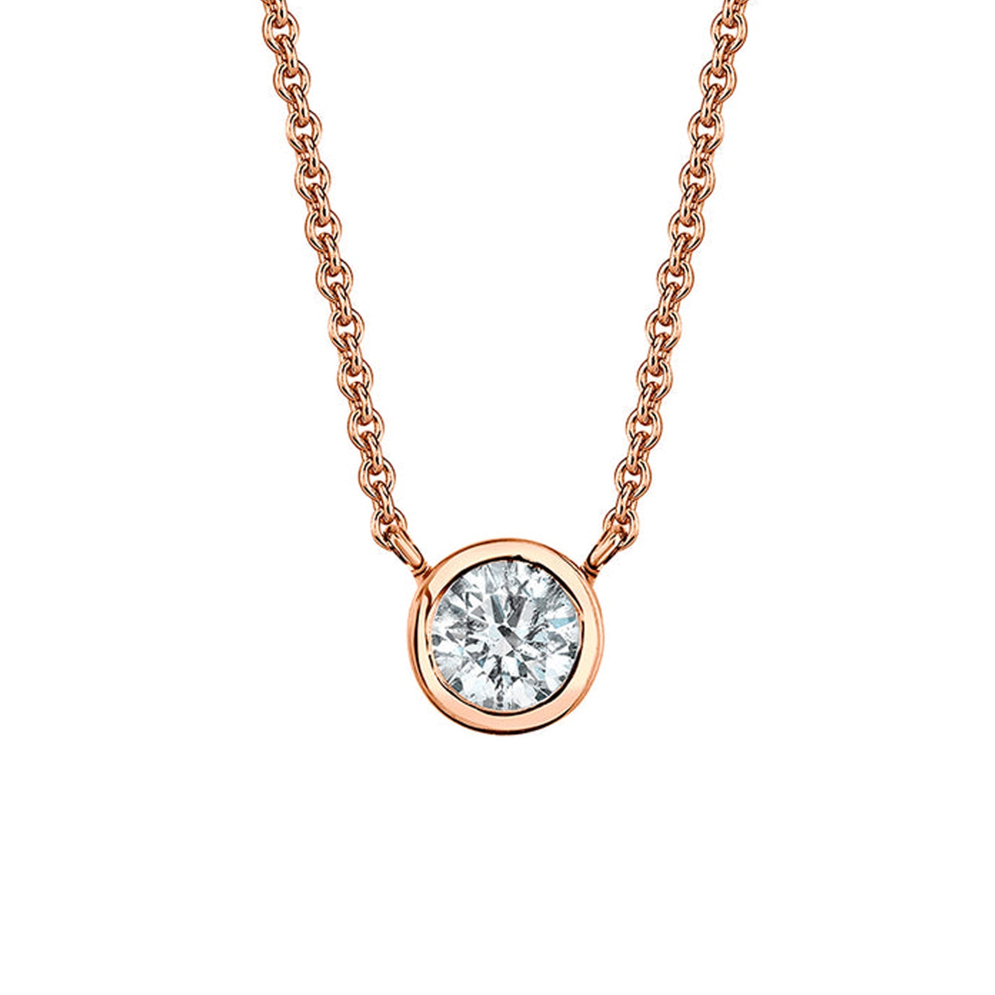 IE ROUND BRILLIANT DIAMOND PENDANT