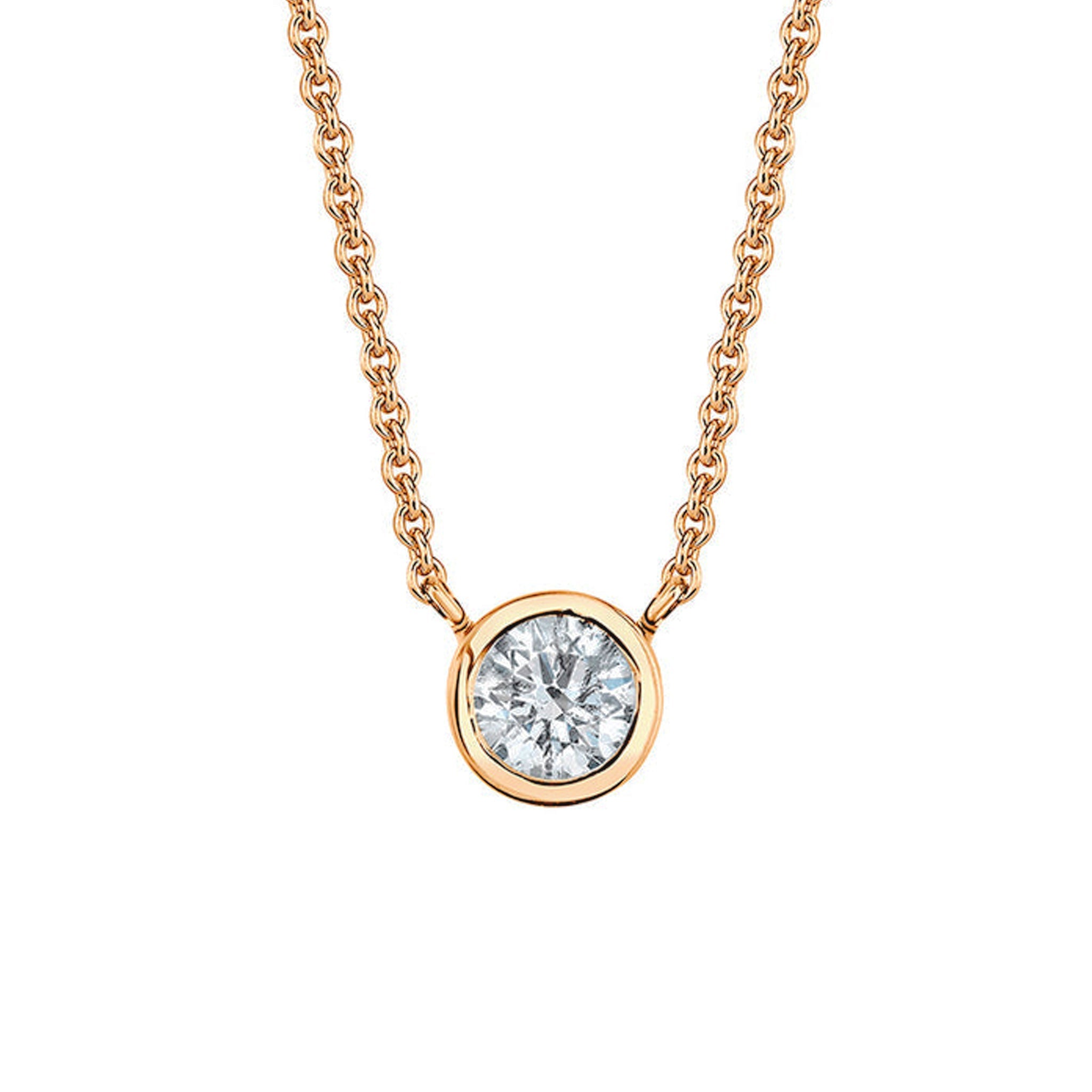 IE ROUND BRILLIANT DIAMOND PENDANT