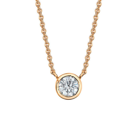 IE ROUND BRILLIANT DIAMOND PENDANT